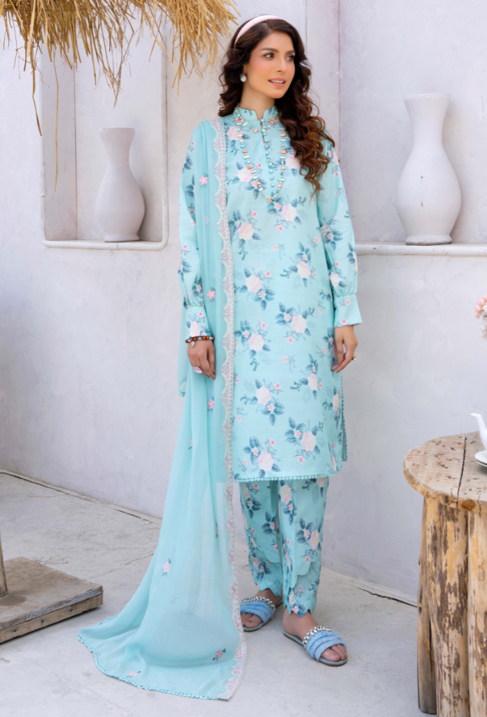 Humdum | Gardenia Lawn 24 | PLG 3 - D04 by HumDum - Designer Dress - Type: Ladies Clothes - Available at Libayah - 100% Original