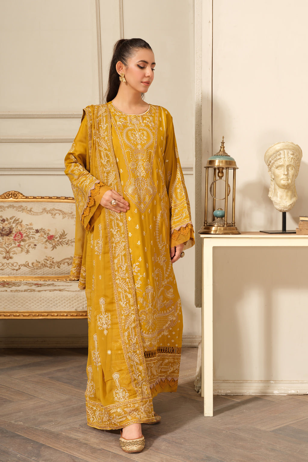Johra | Silsila Embroidered Viscose | JH-257-SIL by Johra - Designer Dress - Type: Luxury - Available at Libayah - 100% Original