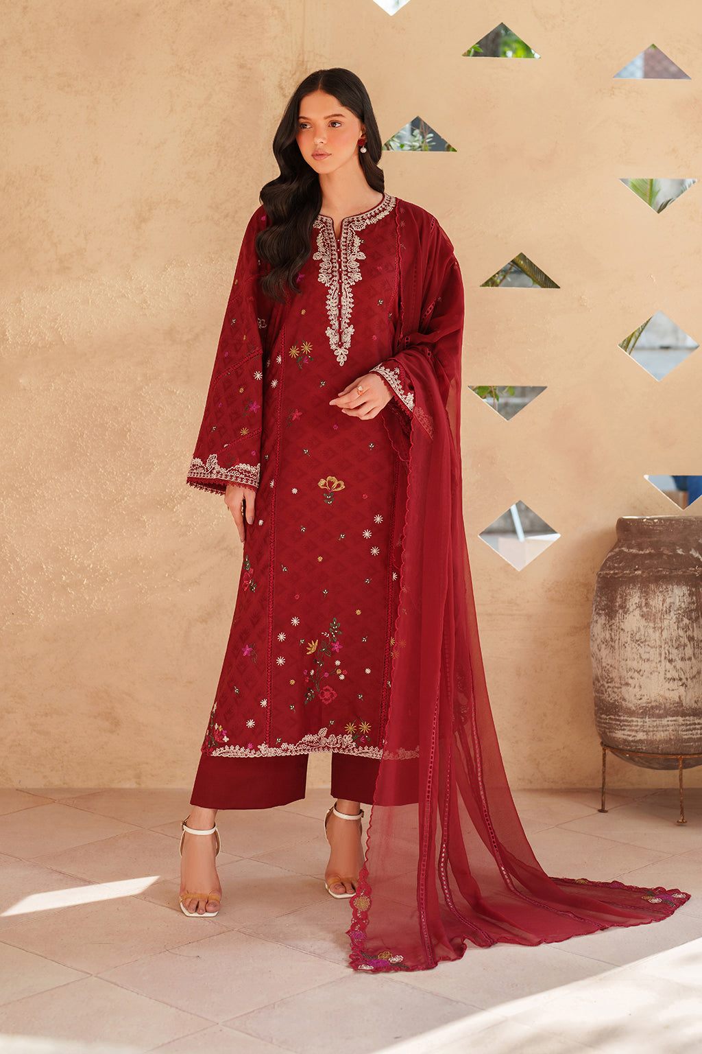 Iznik | Eid lawn | EL-02 Embroidered Lawn by Iznik - Designer Dress  - Type : Ladies Clothes - Available at Libayah - 100% Original 