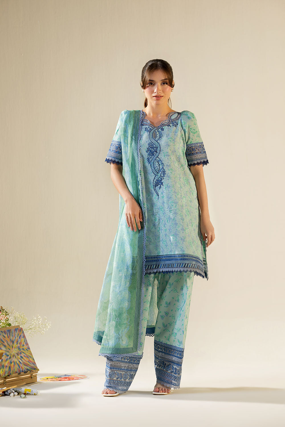Sobia Nazir | Vital 26 | 1B by Sobia Nazir - Designer Dress  - Type : Ladies Clothes - Available at Libayah - 100% Original 