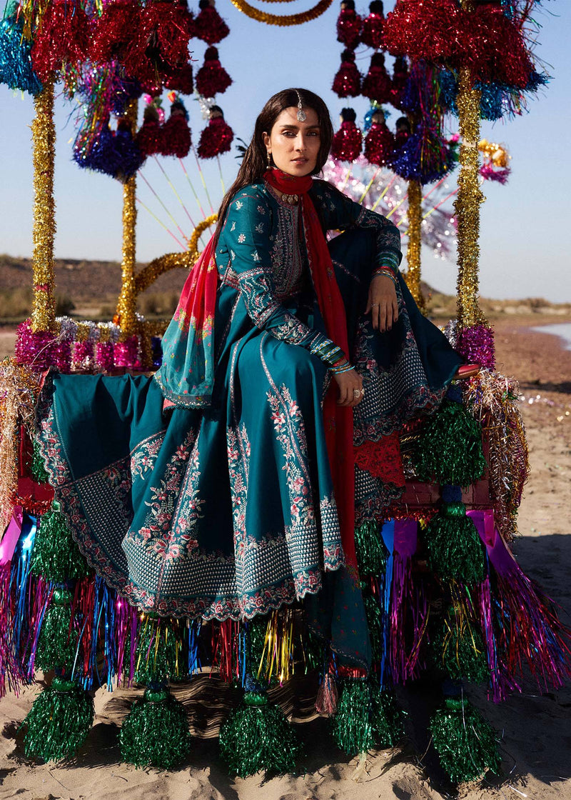 Hussain Rehar | Surkh Eid Pret'25 | Zarqash by Hussain Rehar - Designer Dress  - Type : Ladies Clothes - Available at Libayah - 100% Original 