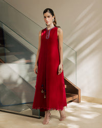 Sadaf Fawad Khan | Eva Luxury Pret 26 | Whip Red by Sadaf Fawad Khan - Designer Dress  - Type : Ladies Clothes - Available at Libayah - 100% Original 