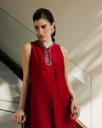 Sadaf Fawad Khan | Eva Luxury Pret 26 | Whip Red by Sadaf Fawad Khan - Designer Dress  - Type : Ladies Clothes - Available at Libayah - 100% Original 