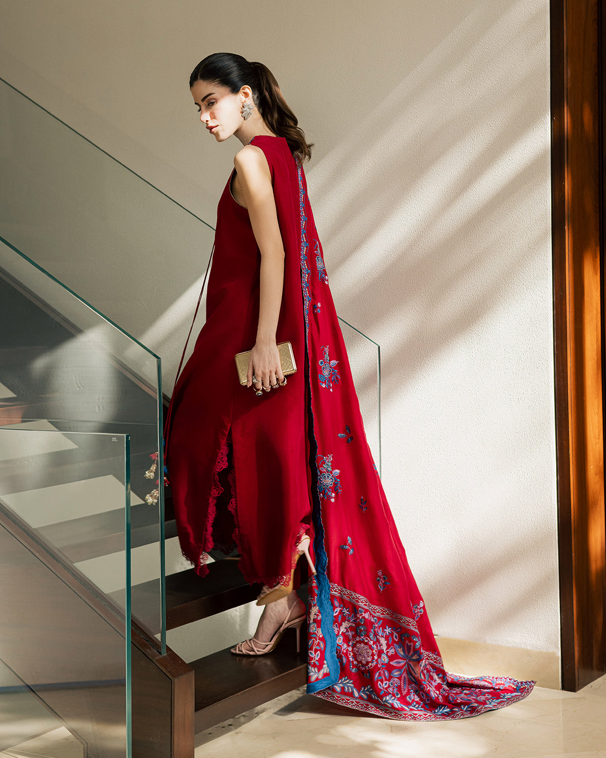 Sadaf Fawad Khan | Eva Luxury Pret 26 | Whip Red by Sadaf Fawad Khan - Designer Dress  - Type : Ladies Clothes - Available at Libayah - 100% Original 