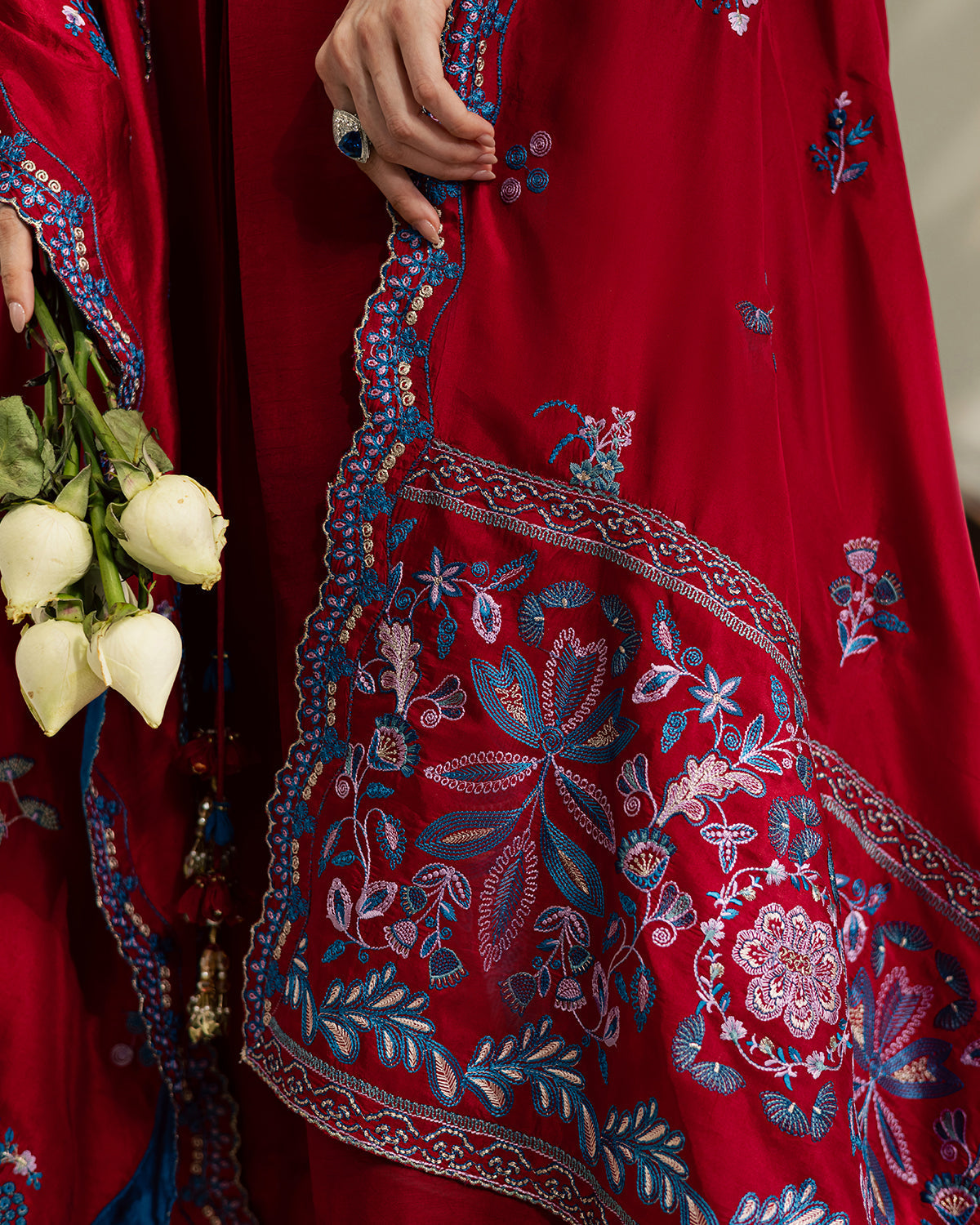 Sadaf Fawad Khan | Eva Luxury Pret 26 | Whip Red by Sadaf Fawad Khan - Designer Dress  - Type : Ladies Clothes - Available at Libayah - 100% Original 