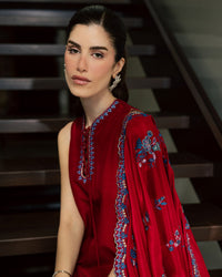Sadaf Fawad Khan | Eva Luxury Pret 26 | Whip Red by Sadaf Fawad Khan - Designer Dress  - Type : Ladies Clothes - Available at Libayah - 100% Original 