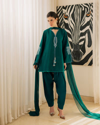 Sadaf Fawad Khan | Eva Luxury Pret 26 | Viridian by Sadaf Fawad Khan - Designer Dress  - Type : Ladies Clothes - Available at Libayah - 100% Original 