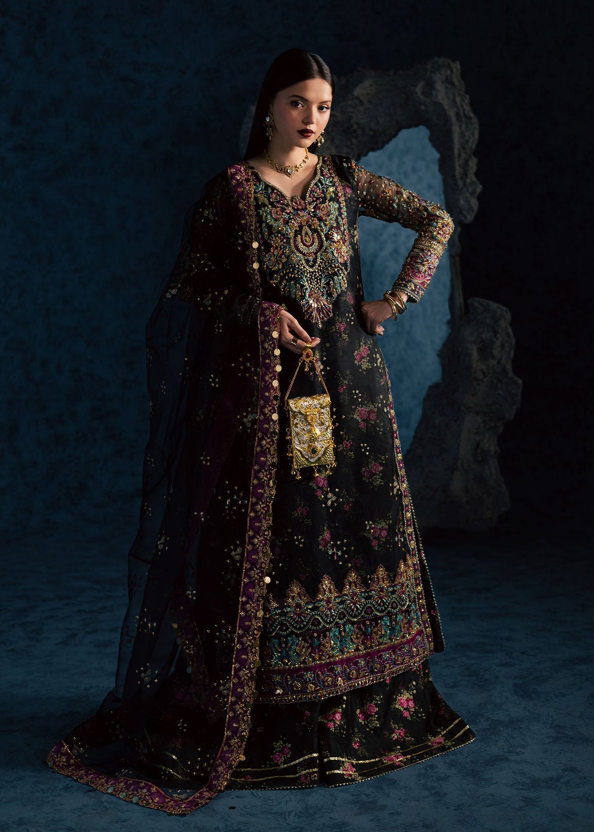 Maria Osama Khan | Lamhay Wedding Festive | MEHTAB by Maria Osama Khan - Designer Dress  - Type : Ladies Clothes - Available at Libayah - 100% Original 