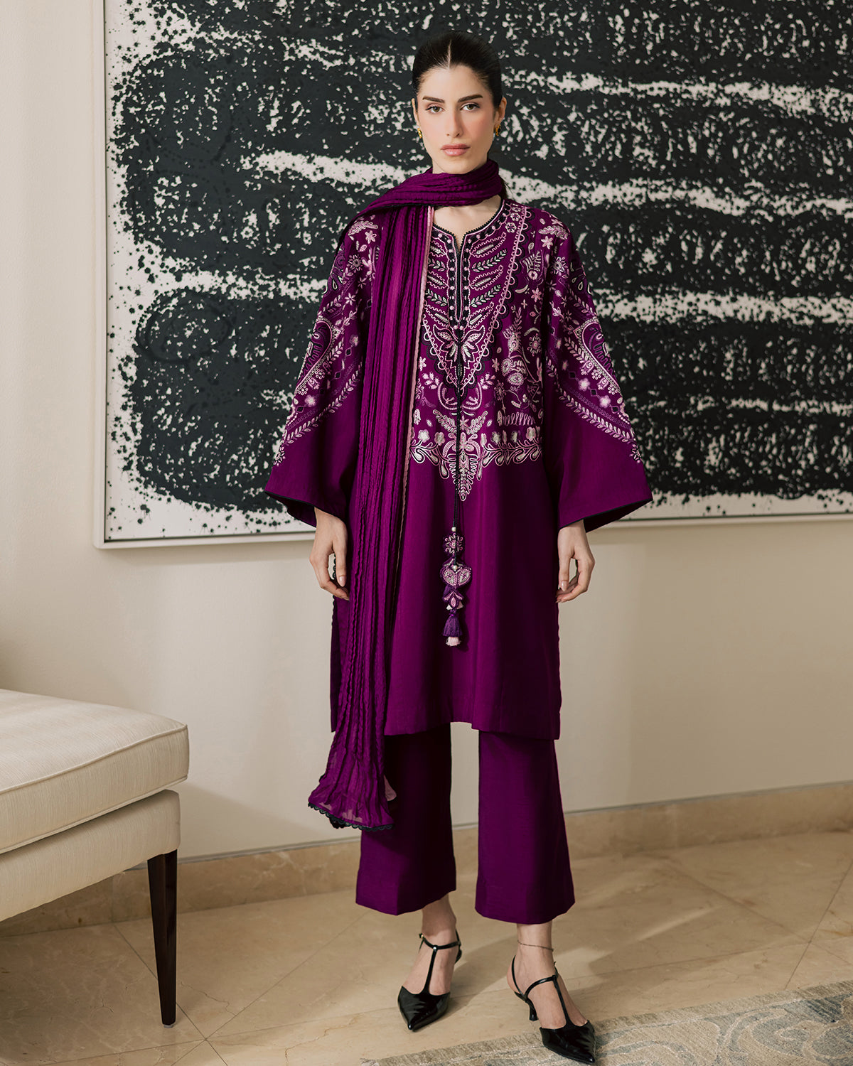 Sadaf Fawad Khan | Eva Luxury Pret 26 | Tyrian by Sadaf Fawad Khan - Designer Dress  - Type : Ladies Clothes - Available at Libayah - 100% Original 