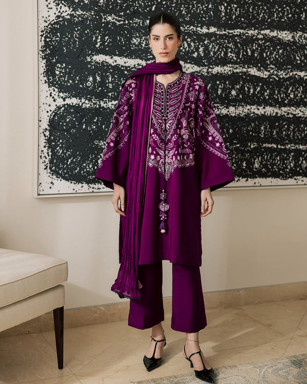 Sadaf Fawad Khan | Eva Luxury Pret 26 | Tyrian by Sadaf Fawad Khan - Designer Dress  - Type : Ladies Clothes - Available at Libayah - 100% Original 