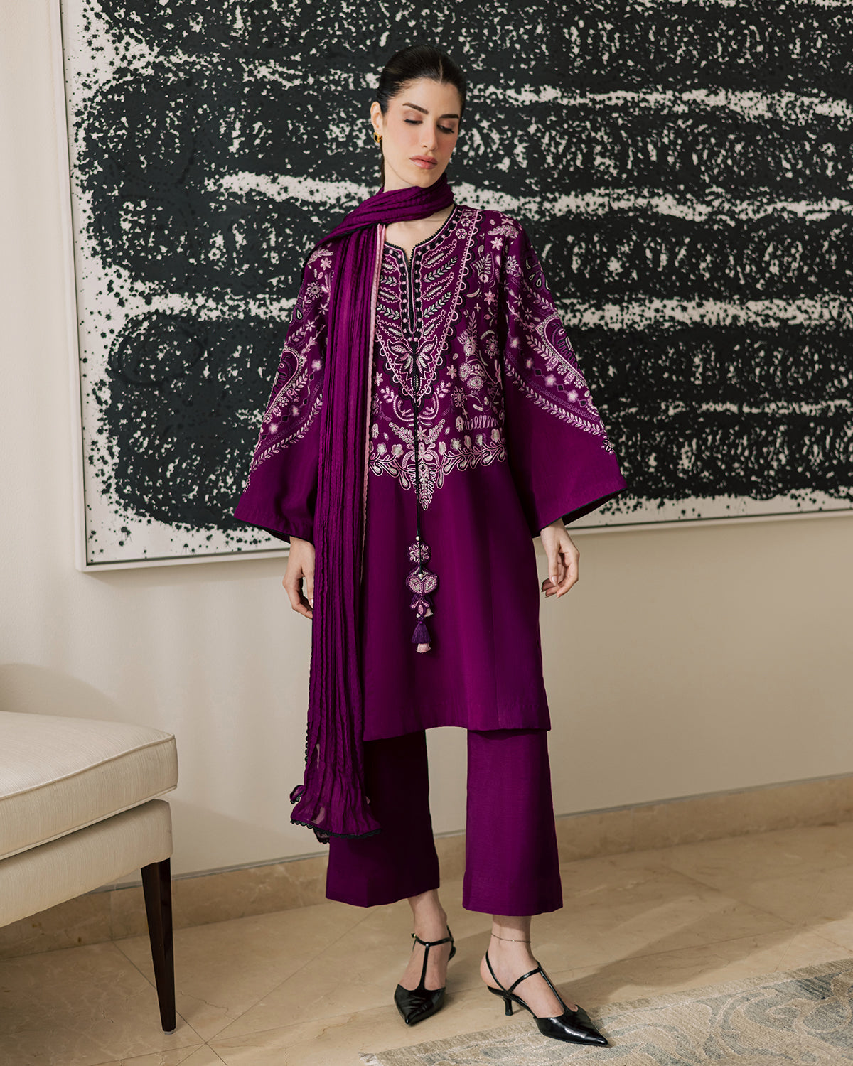 Sadaf Fawad Khan | Eva Luxury Pret 26 | Tyrian by Sadaf Fawad Khan - Designer Dress  - Type : Ladies Clothes - Available at Libayah - 100% Original 
