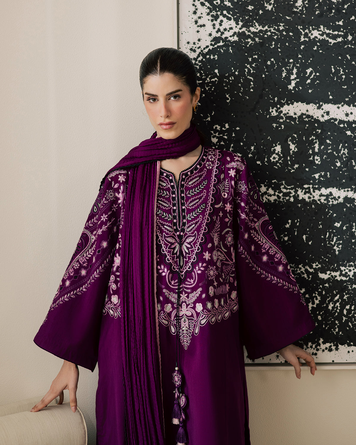 Sadaf Fawad Khan | Eva Luxury Pret 26 | Tyrian by Sadaf Fawad Khan - Designer Dress  - Type : Ladies Clothes - Available at Libayah - 100% Original 