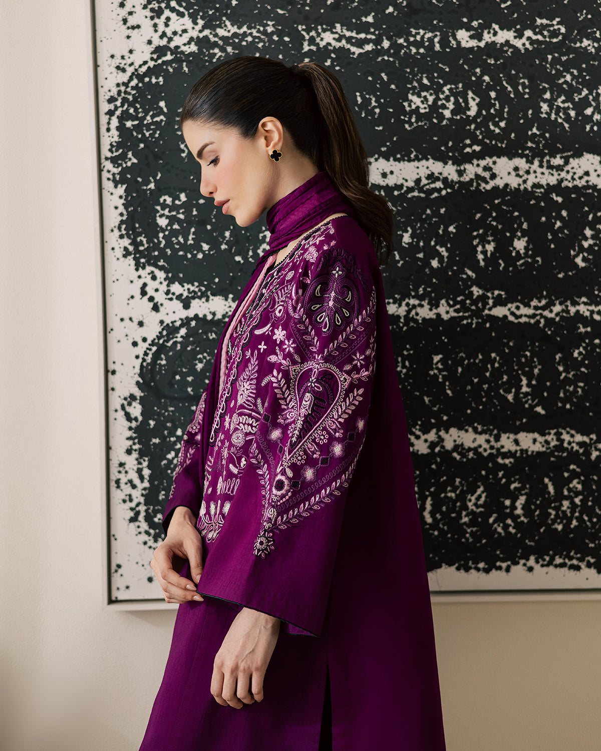 Sadaf Fawad Khan | Eva Luxury Pret 26 | Tyrian by Sadaf Fawad Khan - Designer Dress  - Type : Ladies Clothes - Available at Libayah - 100% Original 