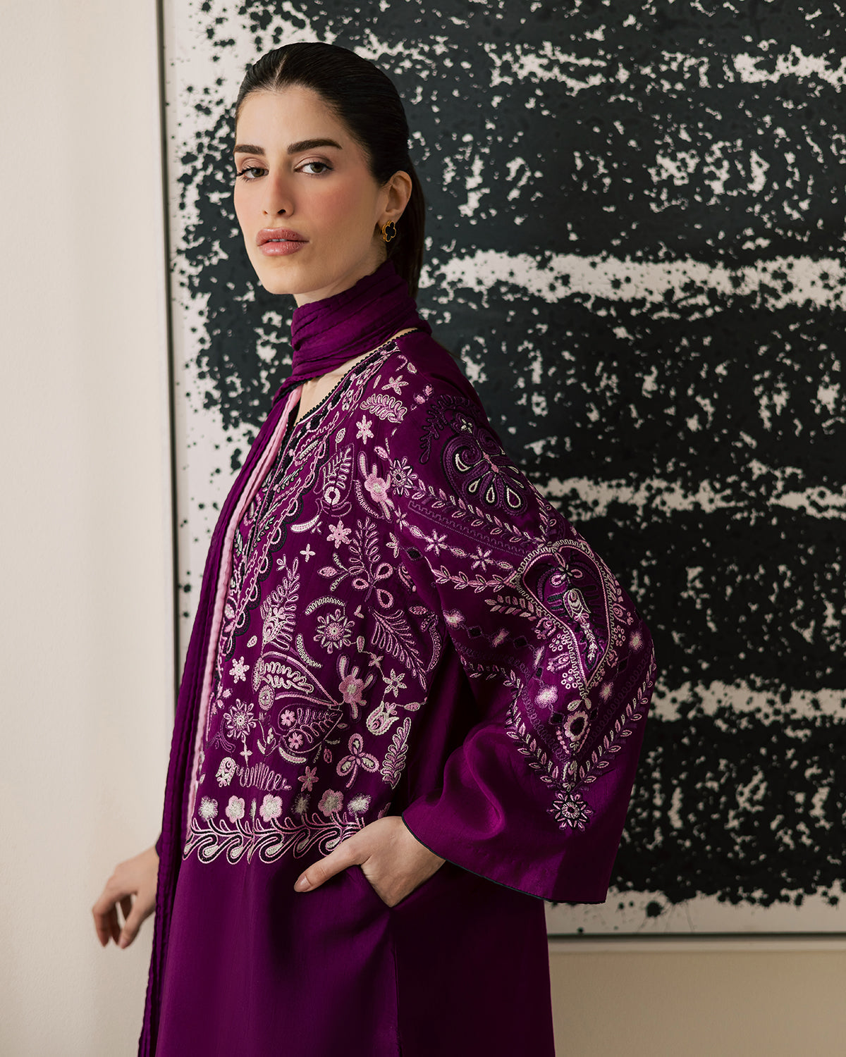 Sadaf Fawad Khan | Eva Luxury Pret 26 | Tyrian by Sadaf Fawad Khan - Designer Dress  - Type : Ladies Clothes - Available at Libayah - 100% Original 
