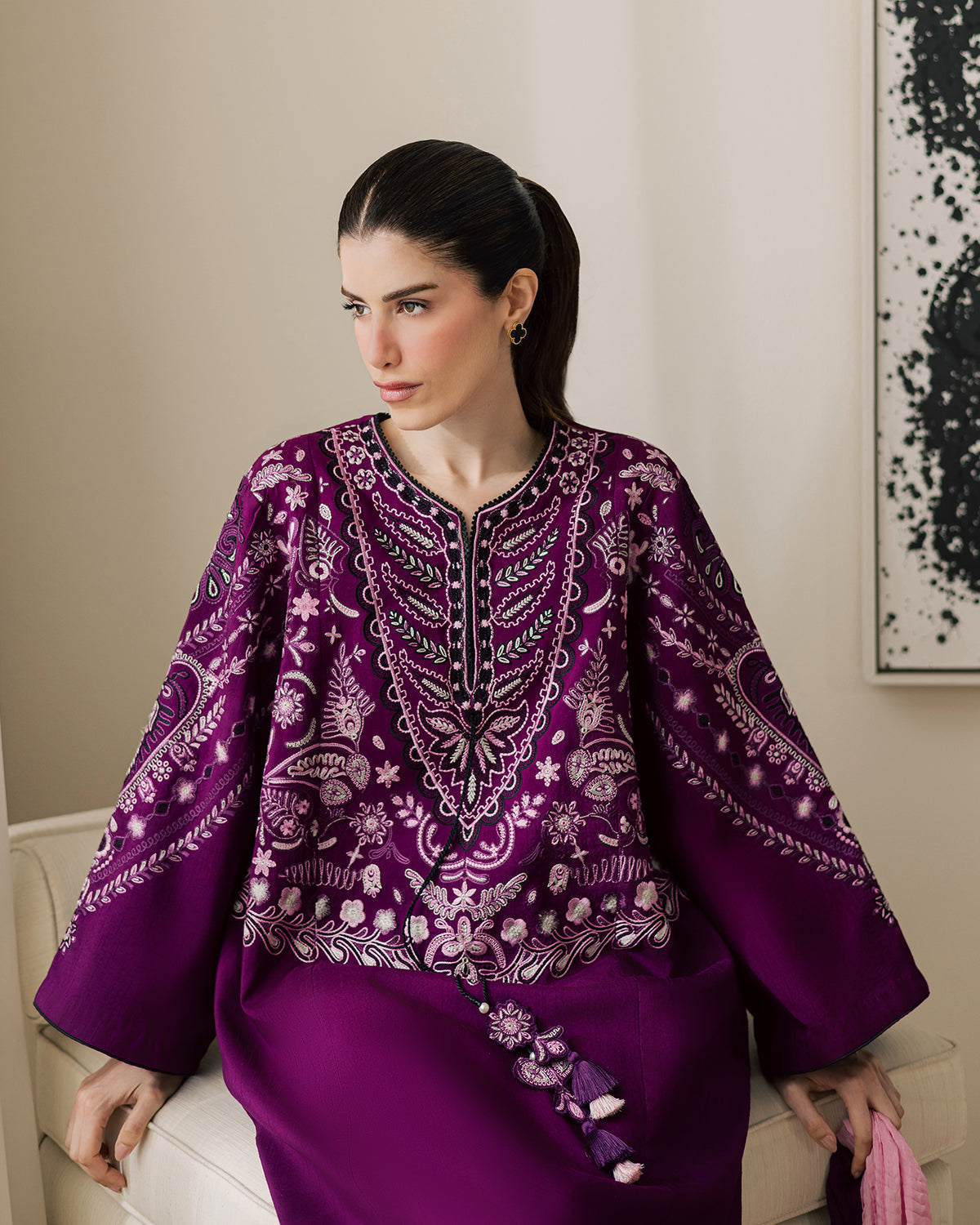 Sadaf Fawad Khan | Eva Luxury Pret 26 | Tyrian by Sadaf Fawad Khan - Designer Dress  - Type : Ladies Clothes - Available at Libayah - 100% Original 