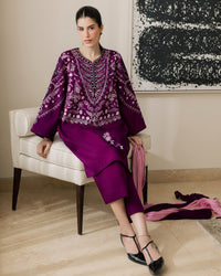 Sadaf Fawad Khan | Eva Luxury Pret 26 | Tyrian by Sadaf Fawad Khan - Designer Dress  - Type : Ladies Clothes - Available at Libayah - 100% Original 