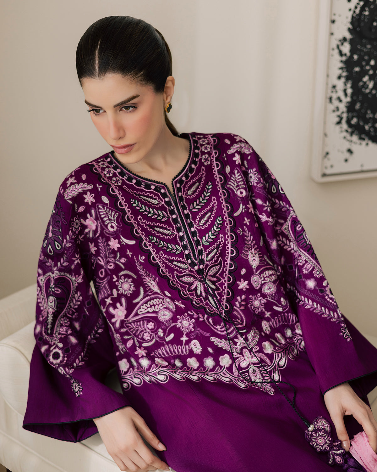 Sadaf Fawad Khan | Eva Luxury Pret 26 | Tyrian by Sadaf Fawad Khan - Designer Dress  - Type : Ladies Clothes - Available at Libayah - 100% Original 