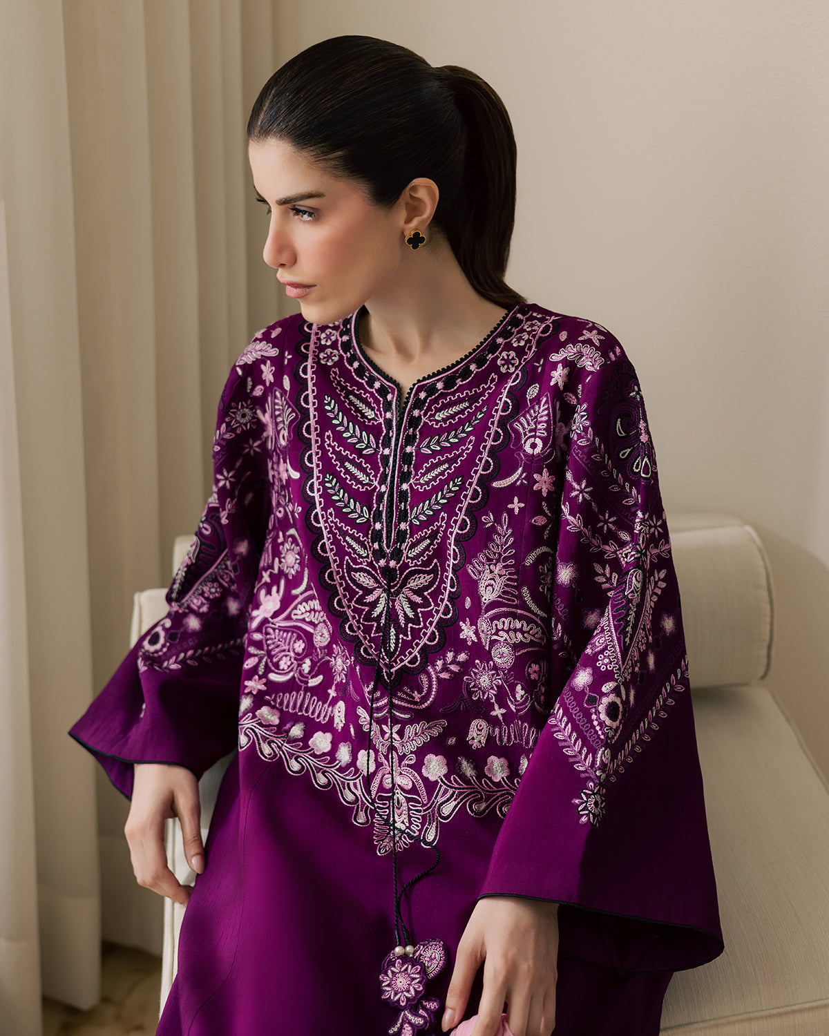 Sadaf Fawad Khan | Eva Luxury Pret 26 | Tyrian by Sadaf Fawad Khan - Designer Dress  - Type : Ladies Clothes - Available at Libayah - 100% Original 
