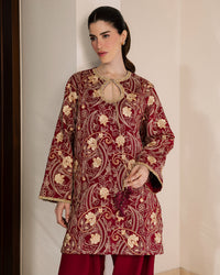 Sadaf Fawad Khan | Eva Luxury Pret 26 | Claret by Sadaf Fawad Khan - Designer Dress  - Type : Ladies Clothes - Available at Libayah - 100% Original 