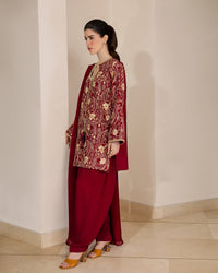Sadaf Fawad Khan | Eva Luxury Pret 26 | Claret by Sadaf Fawad Khan - Designer Dress  - Type : Ladies Clothes - Available at Libayah - 100% Original 