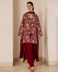 Sadaf Fawad Khan | Eva Luxury Pret 26 | Claret by Sadaf Fawad Khan - Designer Dress  - Type : Ladies Clothes - Available at Libayah - 100% Original 