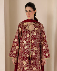 Sadaf Fawad Khan | Eva Luxury Pret 26 | Claret by Sadaf Fawad Khan - Designer Dress  - Type : Ladies Clothes - Available at Libayah - 100% Original 