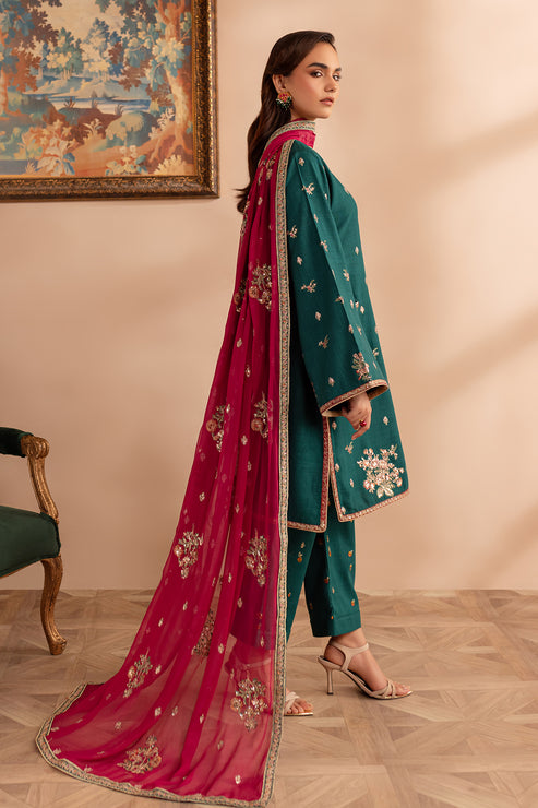 Emaan Adeel | Rangrez Collection | NEELAM by Emaan Adeel - Designer Dress - Type: Ladies Clothes - Available at Libayah - 100% Original