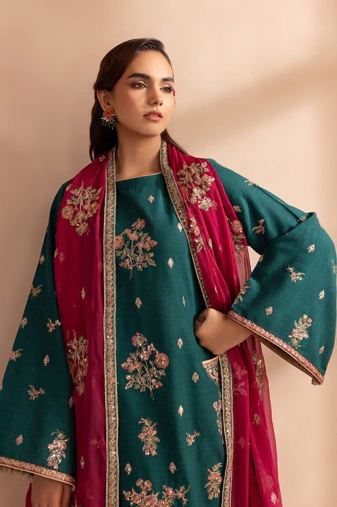 Emaan Adeel | Rangrez Collection | NEELAM by Emaan Adeel - Designer Dress - Type: Ladies Clothes - Available at Libayah - 100% Original