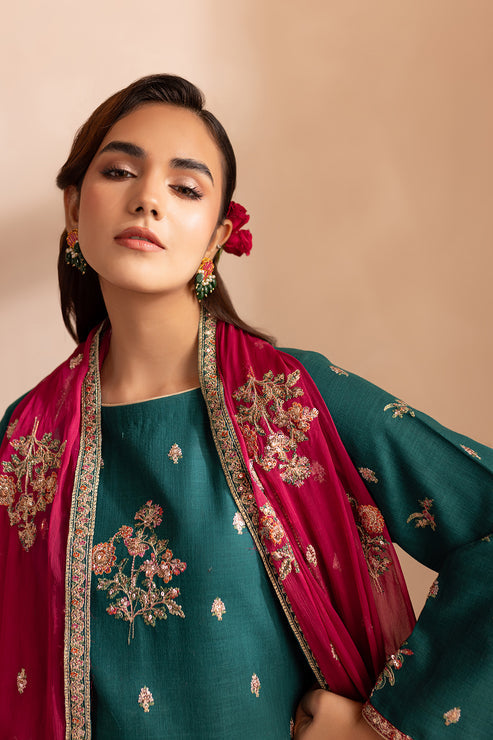 Emaan Adeel | Rangrez Collection | NEELAM by Emaan Adeel - Designer Dress - Type: Ladies Clothes - Available at Libayah - 100% Original
