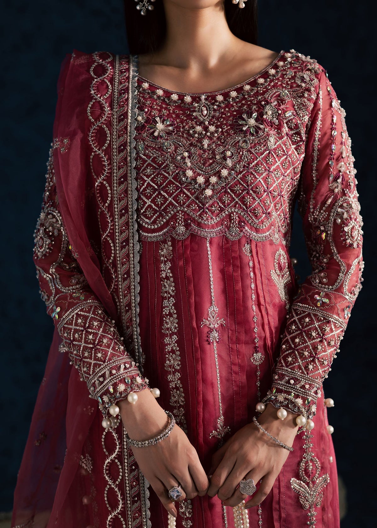Maria Osama Khan | Lamhay Wedding Festive | GULBAHAR by Maria Osama Khan - Designer Dress  - Type : Ladies Clothes - Available at Libayah - 100% Original 