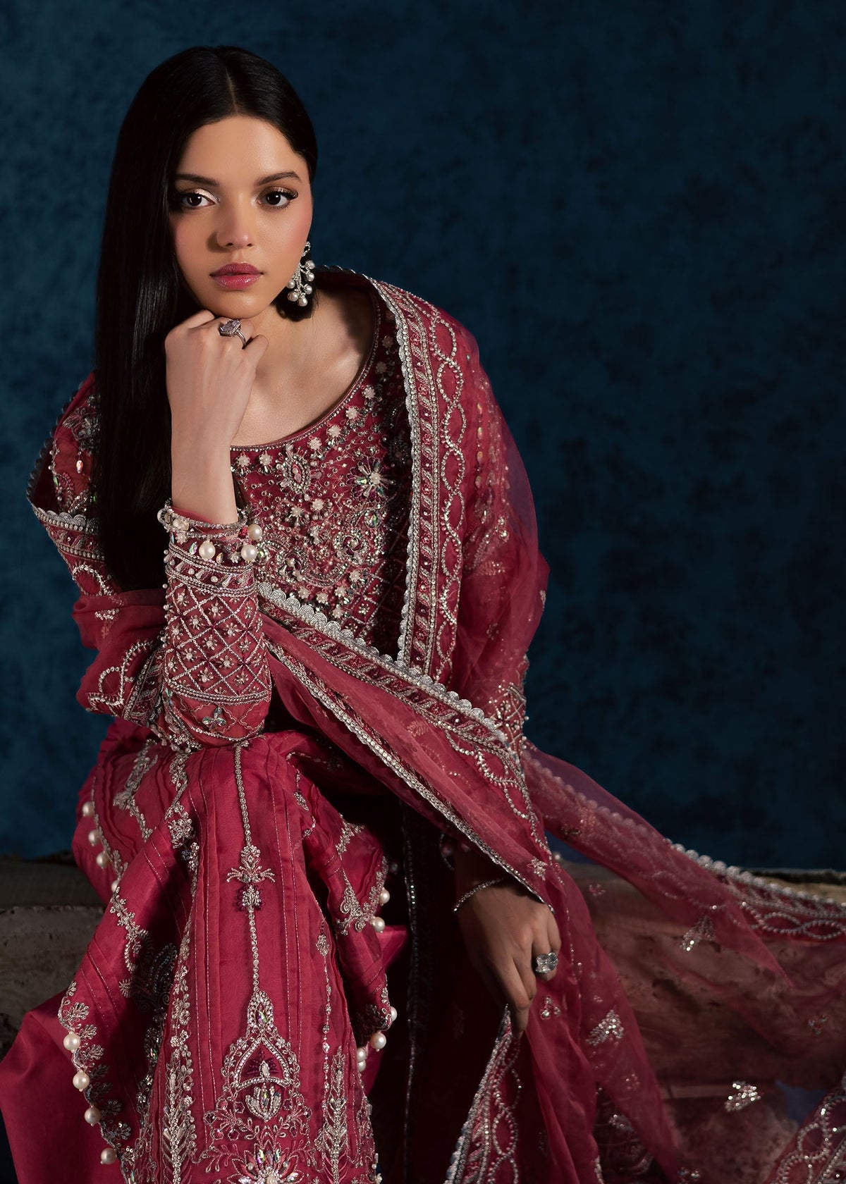 Maria Osama Khan | Lamhay Wedding Festive | GULBAHAR by Maria Osama Khan - Designer Dress  - Type : Ladies Clothes - Available at Libayah - 100% Original 