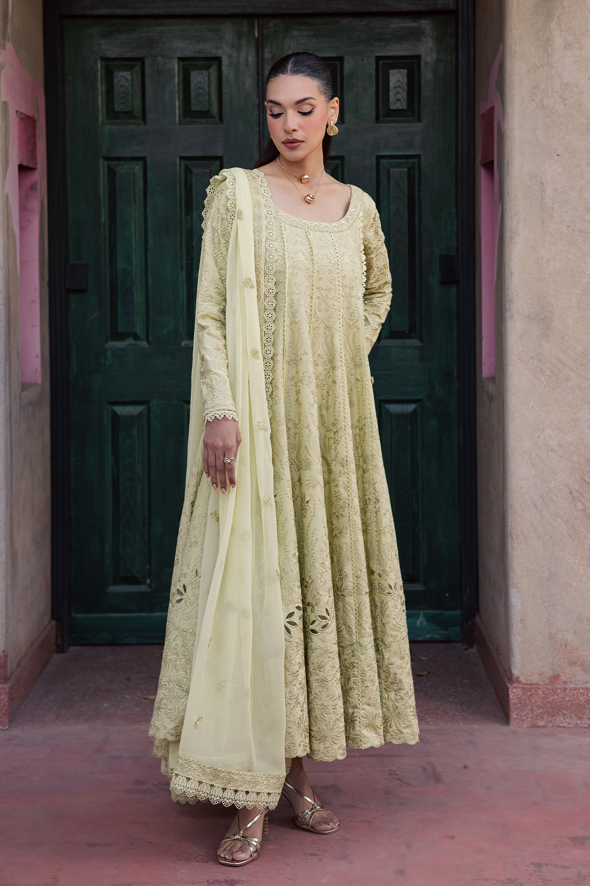 Afrozeh | Basic Pret 26 RTW | NACRE by Afrozeh - Designer Dress  - Type : Ladies Clothes - Available at Libayah - 100% Original 