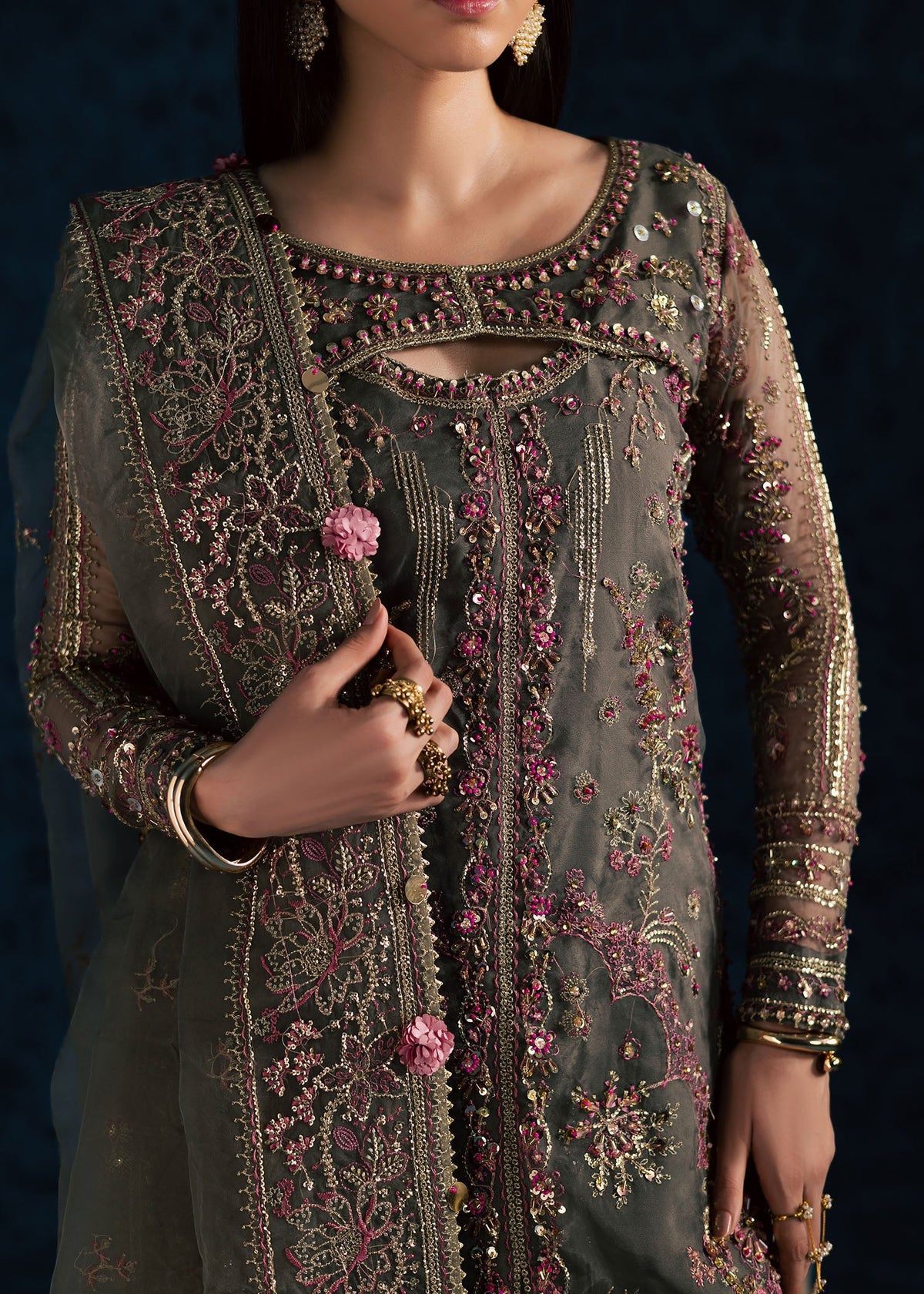 Maria Osama Khan | Lamhay Wedding Festive | SAHAR by Maria Osama Khan - Designer Dress  - Type : Ladies Clothes - Available at Libayah - 100% Original 