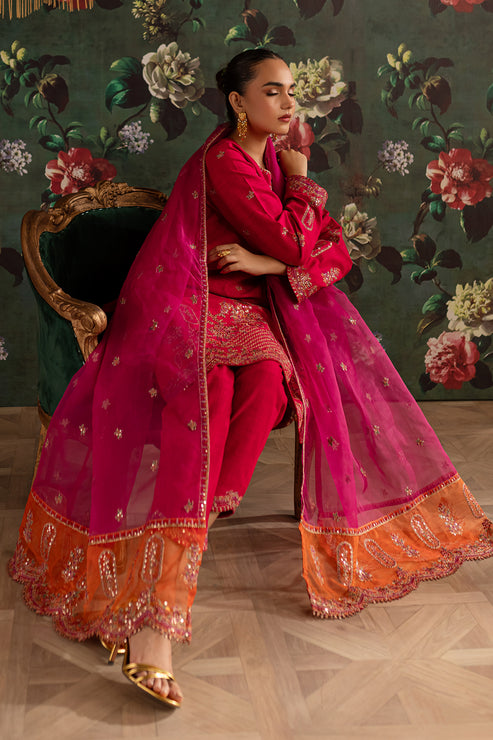 Emaan Adeel | Rangrez Collection | FIROZA by Emaan Adeel - Designer Dress - Type: Ladies Clothes - Available at Libayah - 100% Original