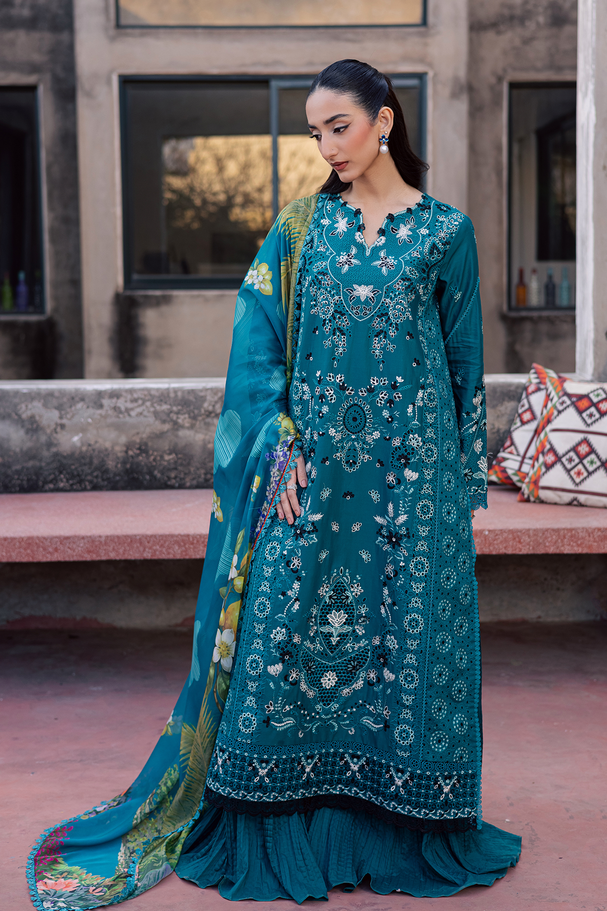 Afrozeh | Basic Pret 26 RTW | NACRE by Afrozeh - Designer Dress  - Type : Ladies Clothes - Available at Libayah - 100% Original 