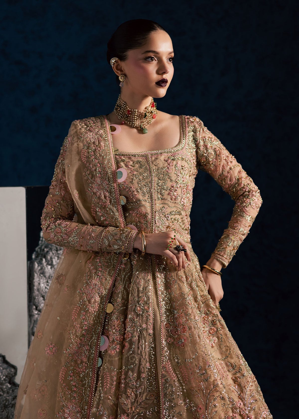 Maria Osama Khan | Lamhay Wedding Festive | NISBAT by Maria Osama Khan - Designer Dress  - Type : Ladies Clothes - Available at Libayah - 100% Original 