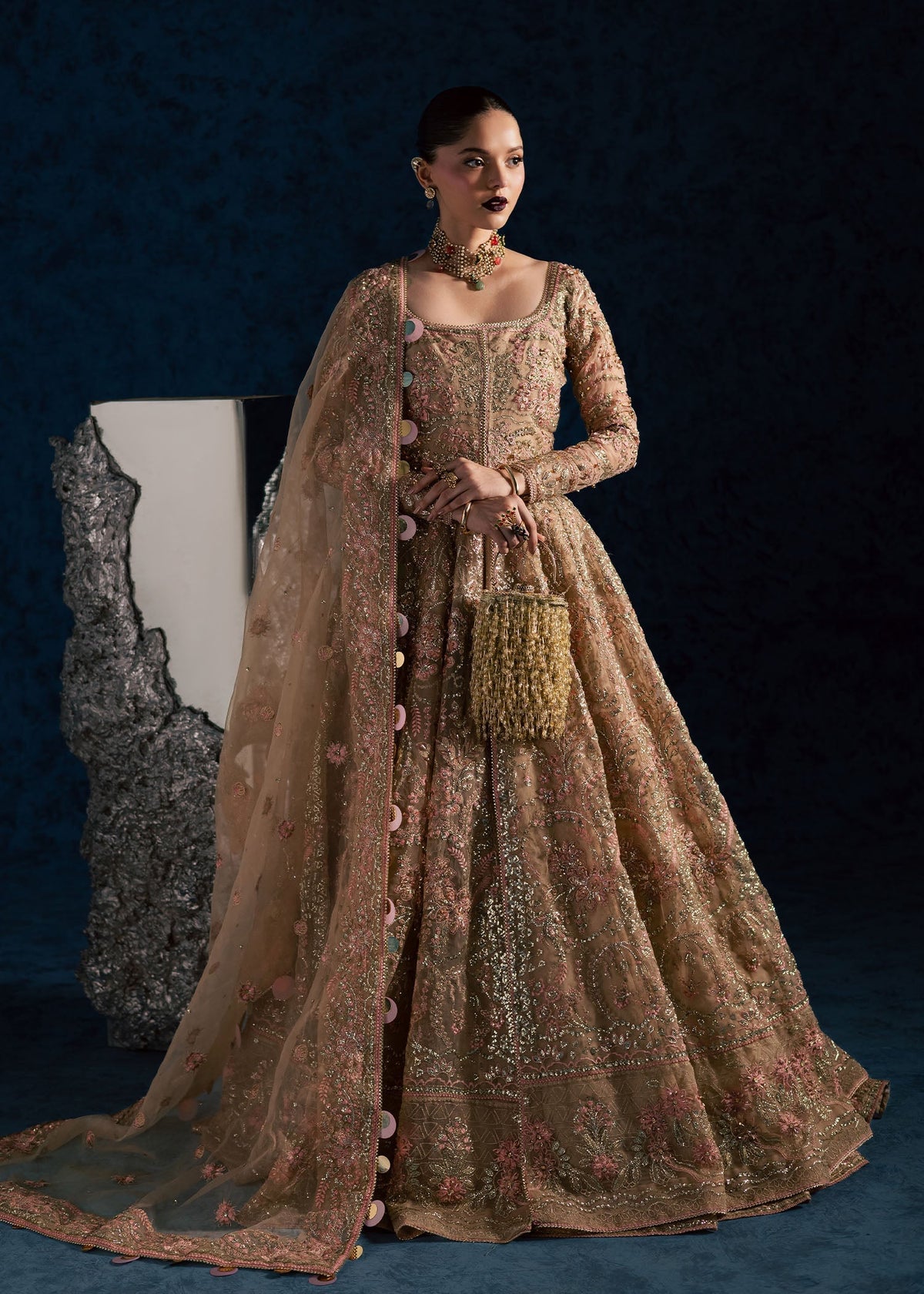 Maria Osama Khan | Lamhay Wedding Festive | NISBAT by Maria Osama Khan - Designer Dress  - Type : Ladies Clothes - Available at Libayah - 100% Original 