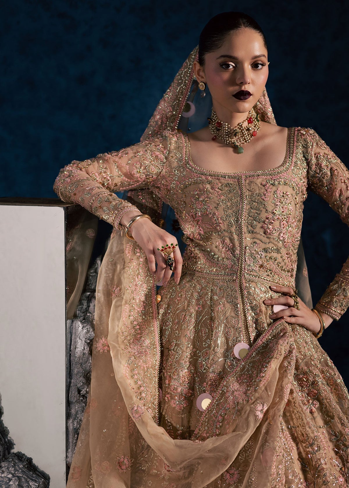 Maria Osama Khan | Lamhay Wedding Festive | NISBAT by Maria Osama Khan - Designer Dress  - Type : Ladies Clothes - Available at Libayah - 100% Original 