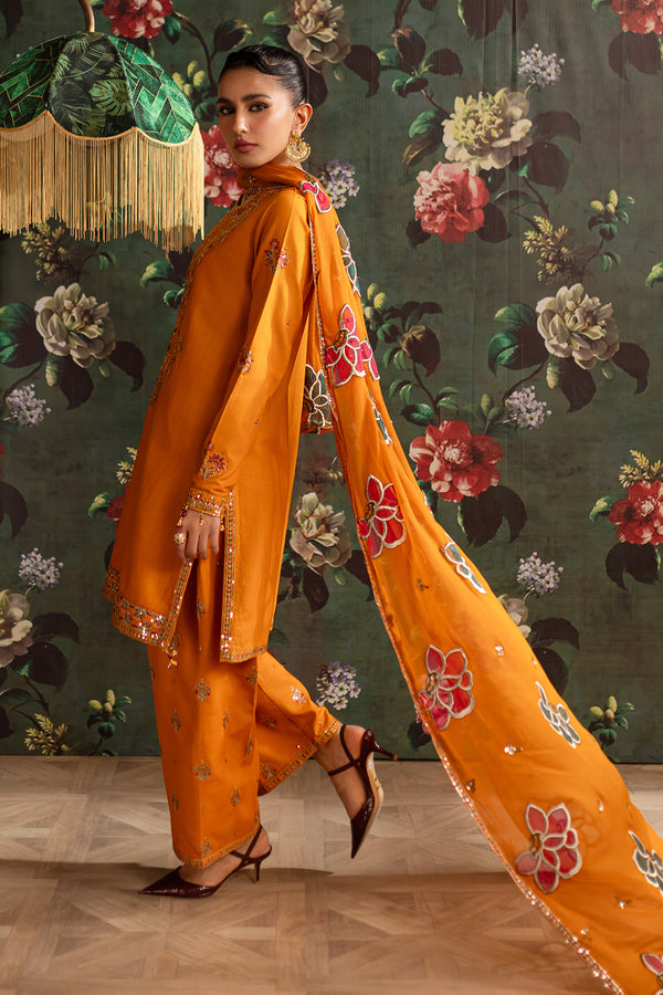 Emaan Adeel | Rangrez Collection | SHAMA by Emaan Adeel - Designer Dress - Type: Ladies Clothes - Available at Libayah - 100% Original