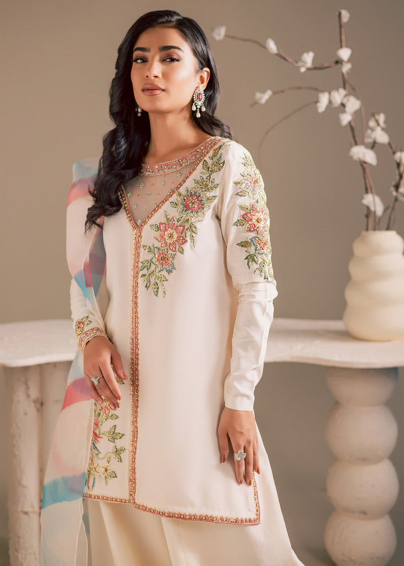 Maria Osama Khan | Noir Bliss Luxury Formals | Pearl Whisper by Maria Osama Khan - Designer Dress  - Type : Ladies Clothes - Available at Libayah - 100% Original 