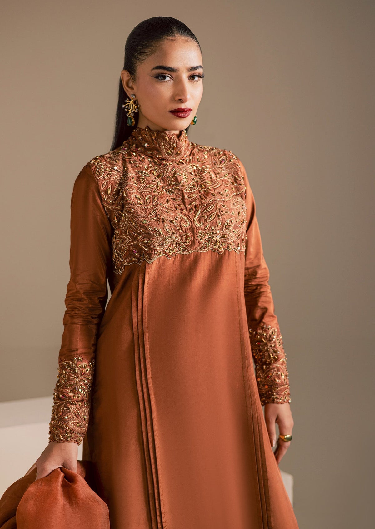 Maria Osama Khan | Noir Bliss Luxury Formals | Coco Dusk by Maria Osama Khan - Designer Dress  - Type : Ladies Clothes - Available at Libayah - 100% Original 