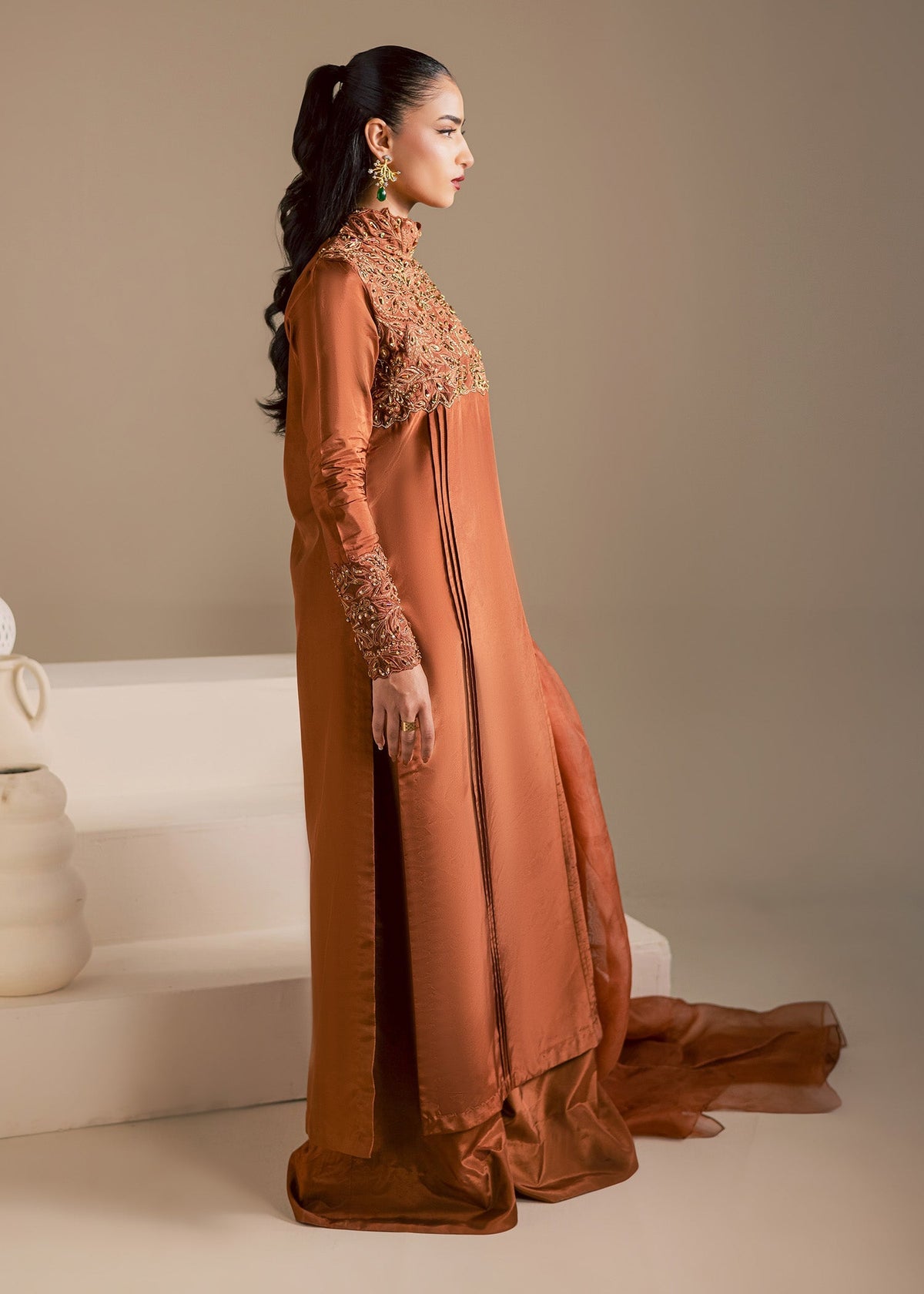 Maria Osama Khan | Noir Bliss Luxury Formals | Coco Dusk by Maria Osama Khan - Designer Dress  - Type : Ladies Clothes - Available at Libayah - 100% Original 