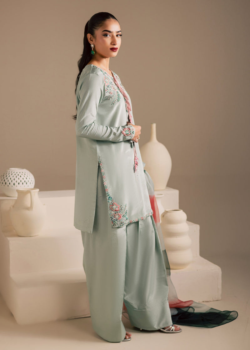 Maria Osama Khan | Noir Bliss Luxury Formals | Ash Mist by Maria Osama Khan - Designer Dress  - Type : Ladies Clothes - Available at Libayah - 100% Original 