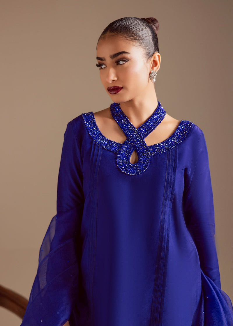 Maria Osama Khan | Noir Bliss Luxury Formals | Majestic Noir by Maria Osama Khan - Designer Dress  - Type : Ladies Clothes - Available at Libayah - 100% Original 