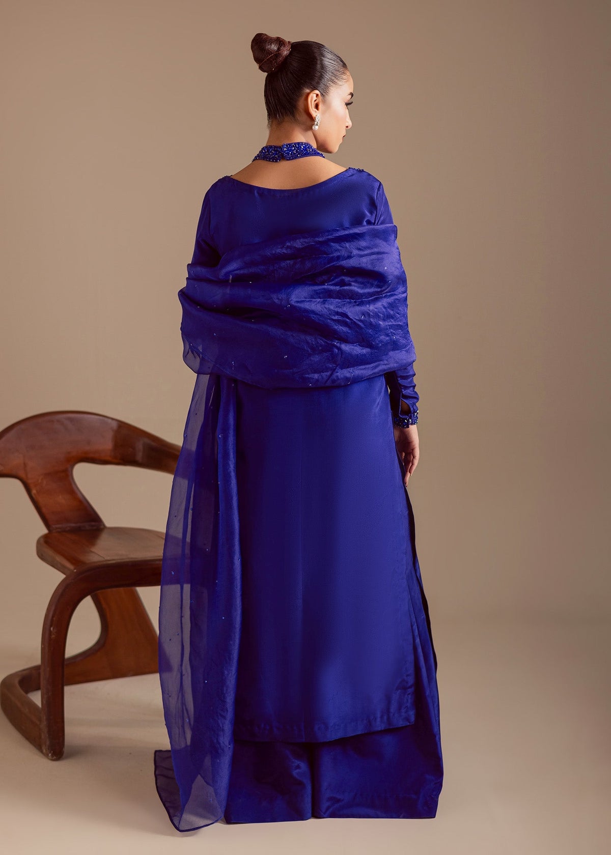 Maria Osama Khan | Noir Bliss Luxury Formals | Majestic Noir by Maria Osama Khan - Designer Dress  - Type : Ladies Clothes - Available at Libayah - 100% Original 