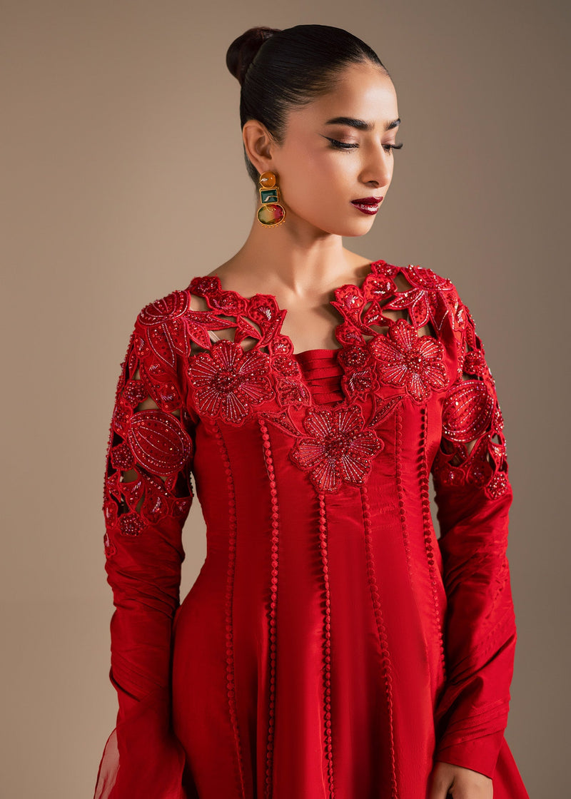 Maria Osama Khan | Noir Bliss Luxury Formals | Scarlet Mirage by Maria Osama Khan - Designer Dress  - Type : Ladies Clothes - Available at Libayah - 100% Original 