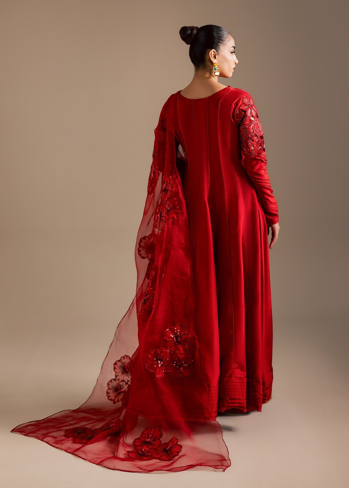 Maria Osama Khan | Noir Bliss Luxury Formals | Scarlet Mirage by Maria Osama Khan - Designer Dress  - Type : Ladies Clothes - Available at Libayah - 100% Original 