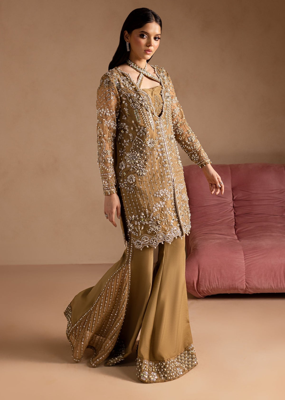 Maria Osama Khan | Lamhay Wedding Festive | Sabahat by Farasha - Designer Dress - Type: Formal - Available at Libayah - 100% Original