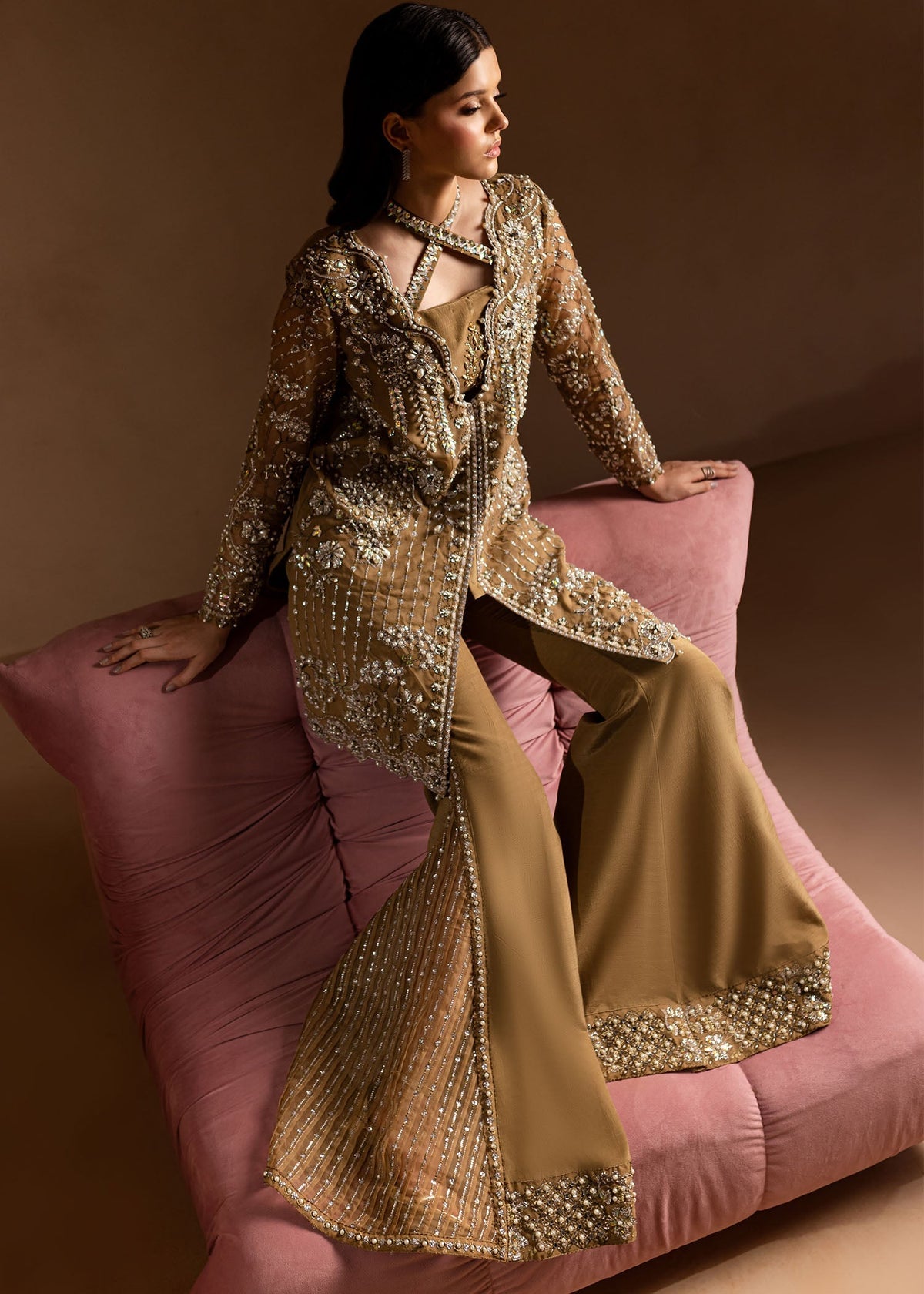 Maria Osama Khan | Lamhay Wedding Festive | Sabahat by Farasha - Designer Dress - Type: Formal - Available at Libayah - 100% Original