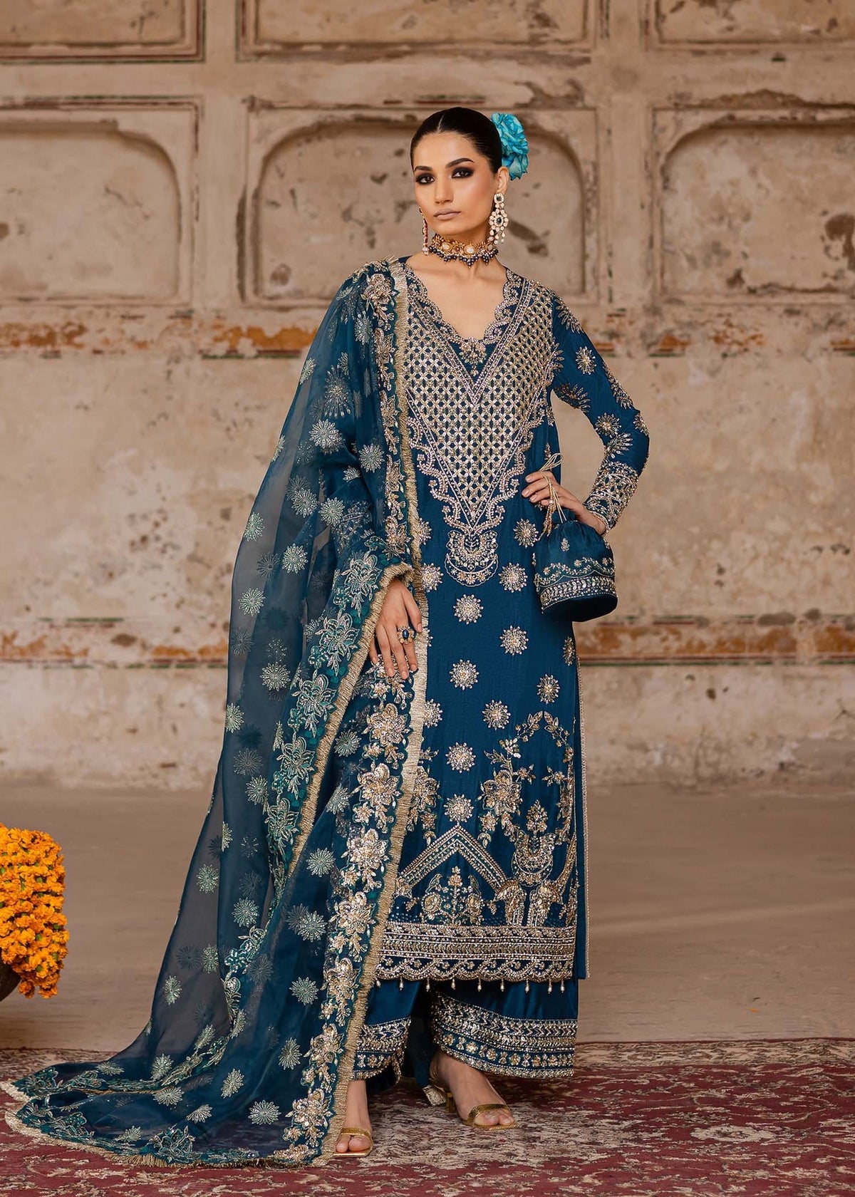 Akbar Aslam | Dastaan Luxury Formals | Zinia by Akbar Aslam - Designer Dress - Type: Ladies Clothes - Available at Libayah - 100% Original